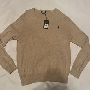 Ralph Lauren Men's Tan Crewneck Sweater